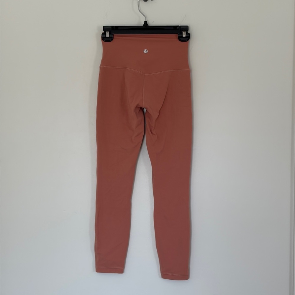 NWOT Lululemon Align High-Rise Leggings 25" briar rose salmon peachy pink size 4 - Picture 7 of 9